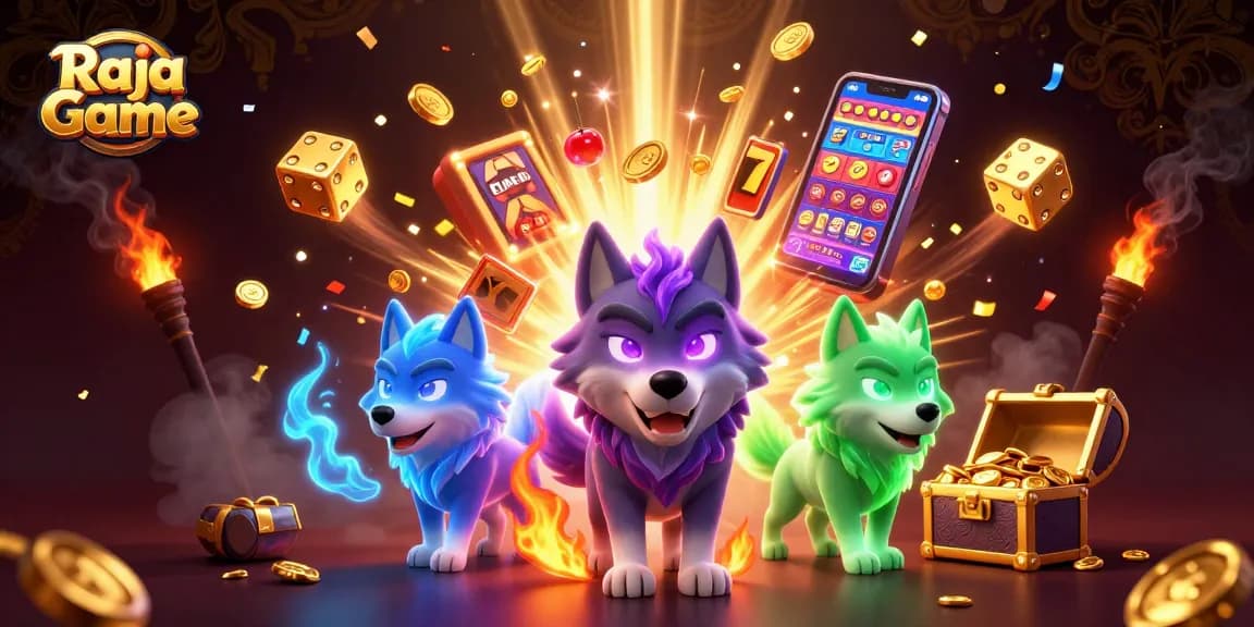 Engage with the thrilling Raja Game while enjoying colorful slot machines and dynamic gaming elements.