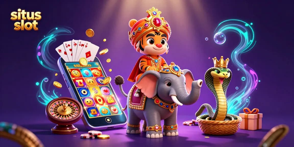 Pemain menikmati slot di situs slot dengan jackpot dan permainan menarik lainnya.