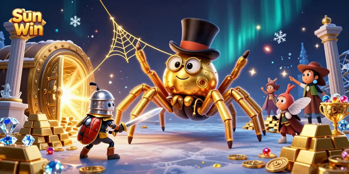 Experience the thrill of Sun Win while watching the giant golden tarantula weave a golden web.