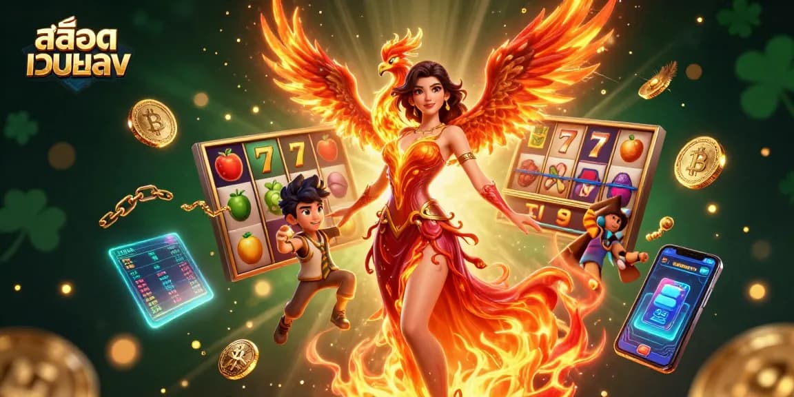 สัมผัสกับการหมุนที่ชนะด้วย สล็อตเว็บตรง ในภาพ 3D ที่มีรายละเอียดสูง featuring vibrant slot elements.