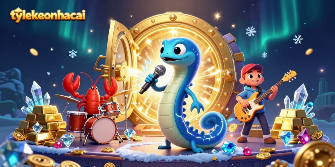 Experience the excitement of tylekeonhacai in a bursting underwater casino scene with dynamic characters and treasures.