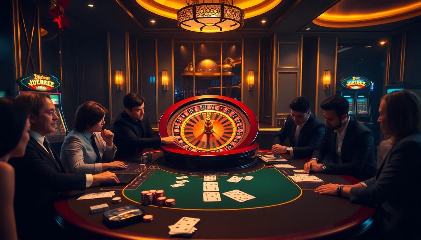 Experience thrilling gameplay at https://68vip.sh/ with an exciting casino atmosphere featuring poker and roulette.