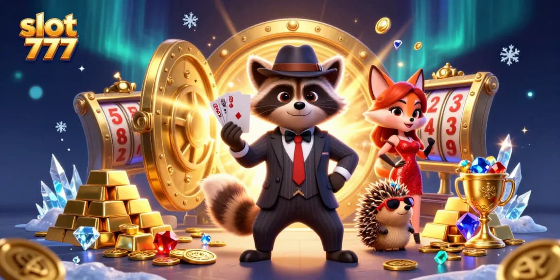 Spin exciting slot 777 games and join the raccoon and friends on a treasure hunt!
