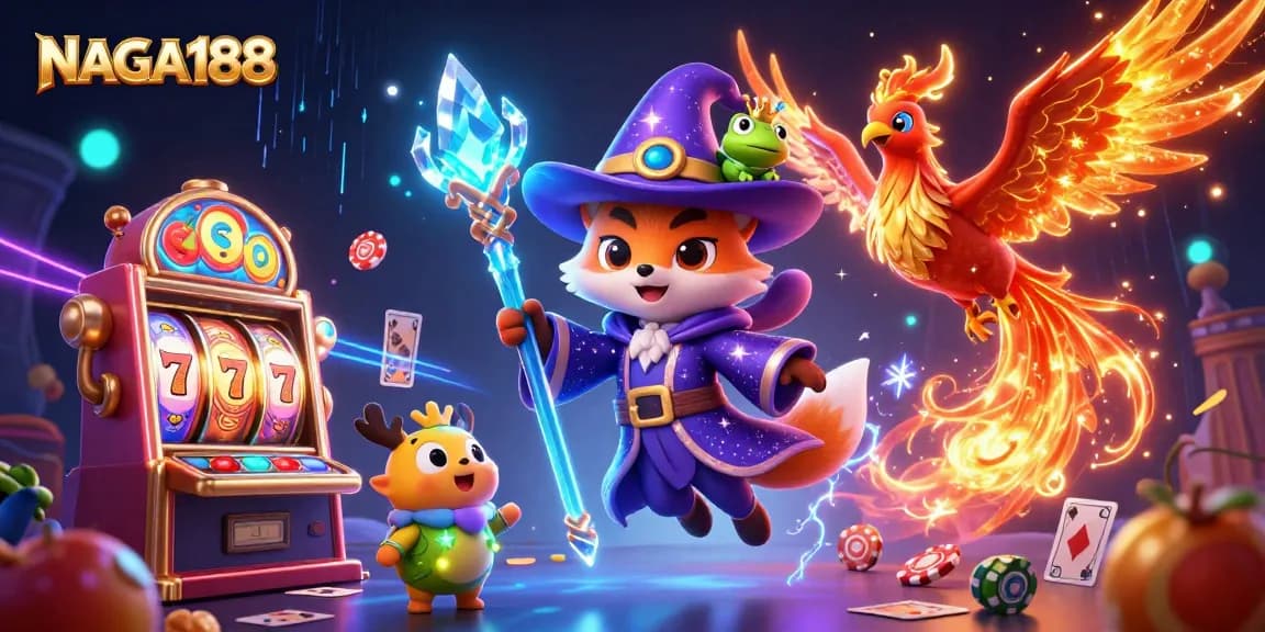 NAGA188 menawarkan ilustrasi kasino 3D menakjubkan dengan karakter raja dan simbol permainan, menciptakan pengalaman bermain yang mengasyikkan.