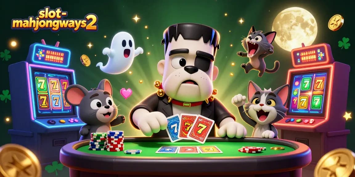 Engage with the excitement of slot-mahjongways2 through a thrilling casino scene illustration.
