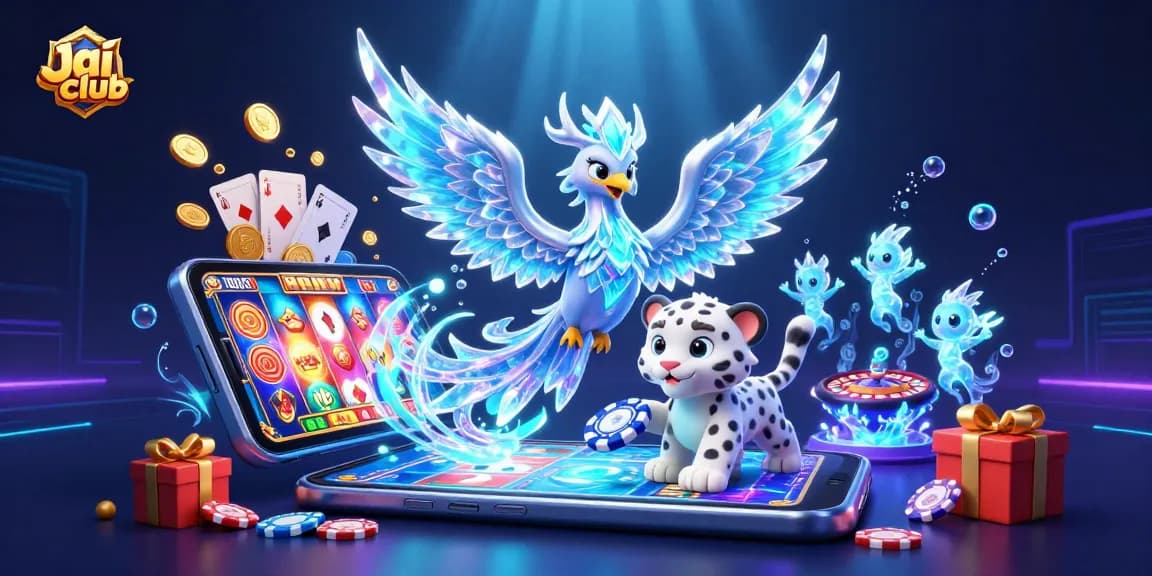 Experience winning thrills at Jai club with slot games and bonuses in a vibrant 3D casino environment.