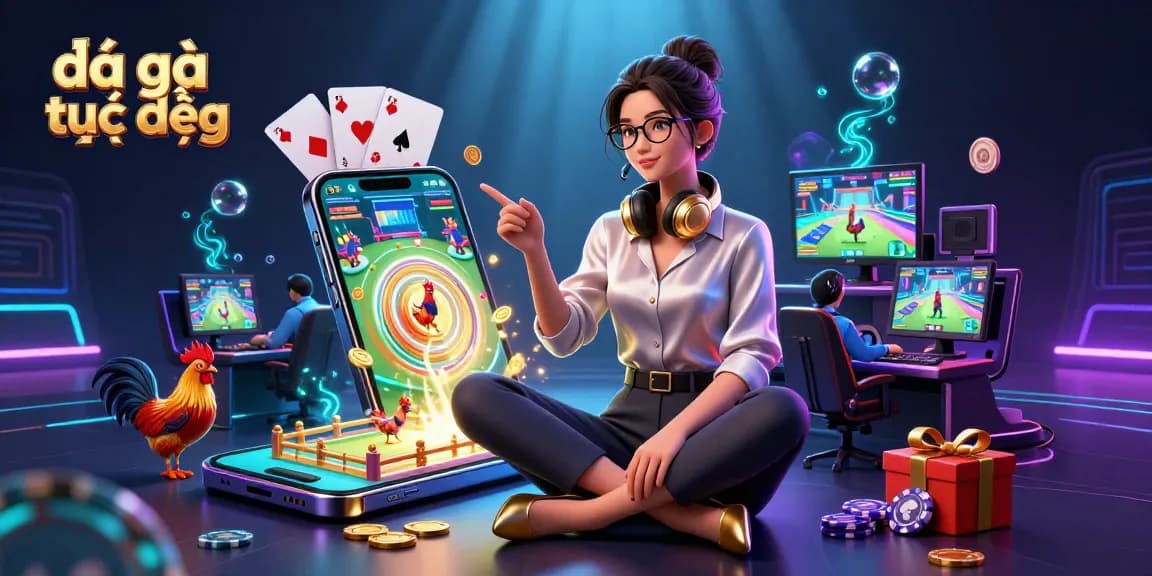 Engage in đá gà trực tiếp with a stunning visual of a dynamic match setup and exciting gambling elements.