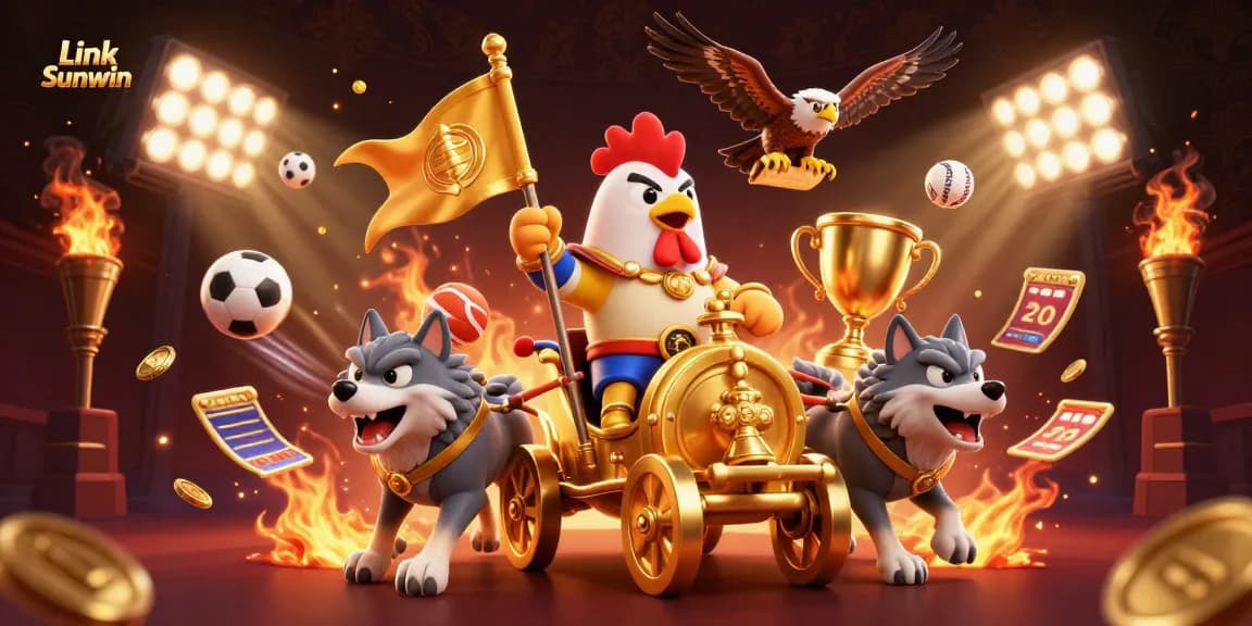 Engage in thrilling gaming with Link Sunwin featuring dynamic casino elements and characters.