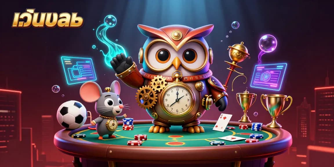 Engage in เว็บบอล betting with dynamic sports action, vibrant casino elements, and a captivating scene.