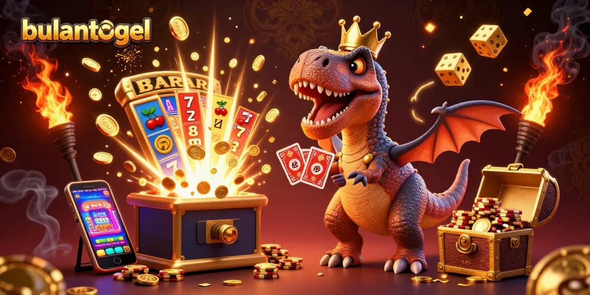 Menangkan permainan bulantogel dengan T-Rex ramah, pterodactyl, dan triceratops bersiap di kasino!