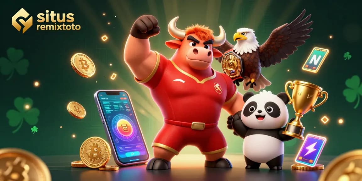 Engage and win on situs remixtoto with dynamic characters, trophies, and cryptocurrency elements.