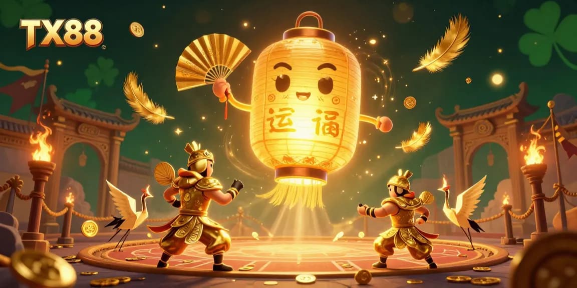 Engage in the thrilling world of TX88 with dynamic casino elements and lucky symbols.