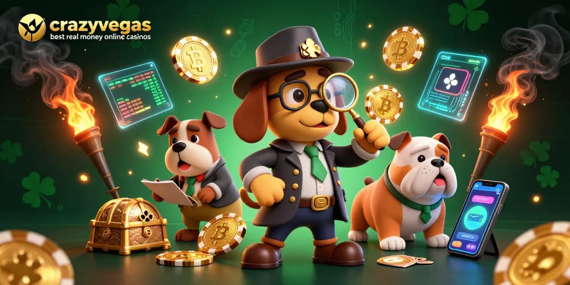 Catching clues in the crazyvegas best real money online casinos with a detective and his bulldog.