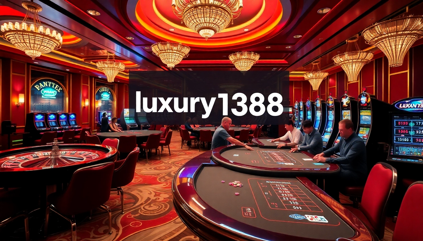 Players enjoying the excitement of gambling and strategy with luxury138 online platforms and casino elements.