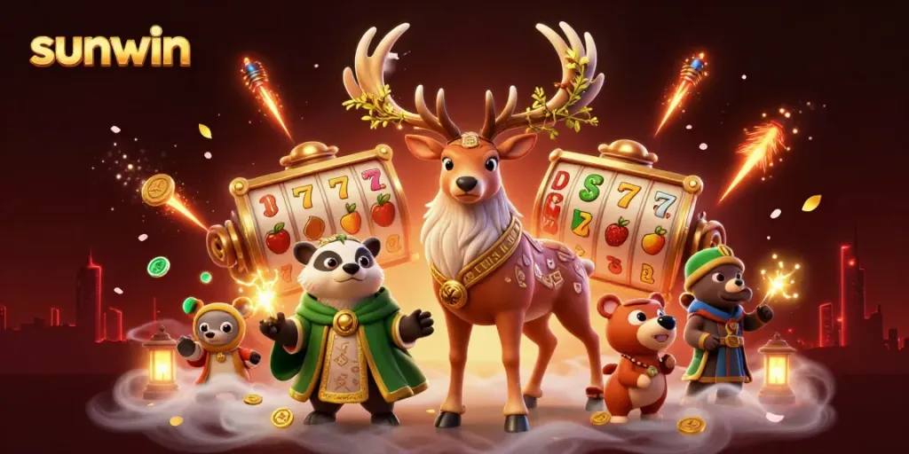 Engage with Sunwin's vibrant 3D casino world featuring luck and winning opportunities.