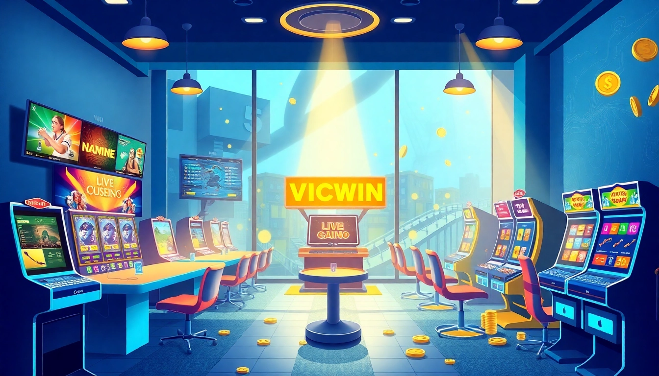 VICWIN online gaming platform showcasing diverse betting options and user-friendly interface.