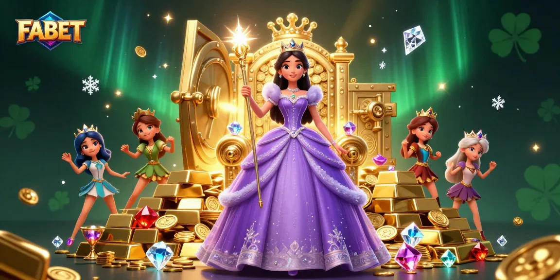 Win big with FABET in a vibrant casino scene featuring treasures and prizes.
