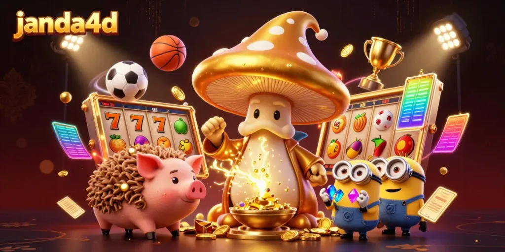 Menggoda keberuntungan dengan janda4d melalui wizard jamur emas yang membawakan keberuntungan, berhadiah koin emas.