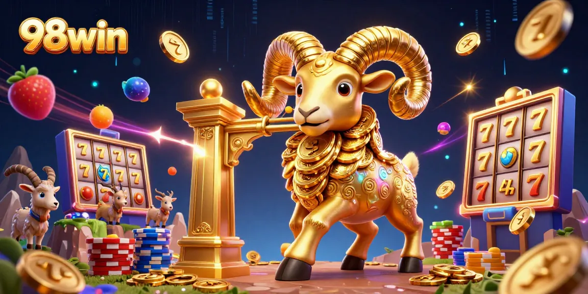 Experience exciting jackpots and slots at 98win with a stunning casino scene.