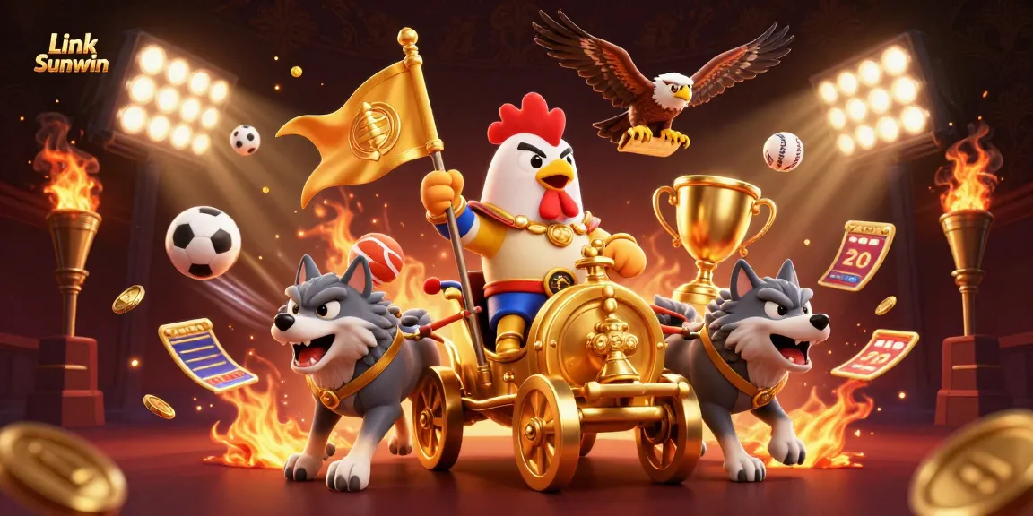 Engage in thrilling gaming with Link Sunwin featuring dynamic casino elements and characters.