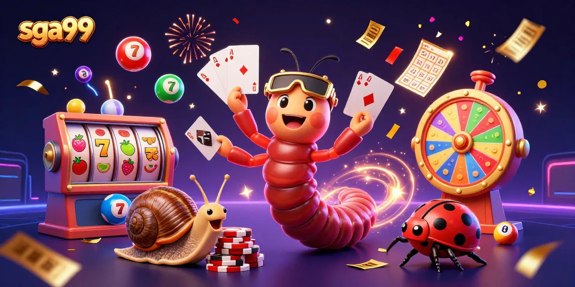 Experience winning moments with sga99 at this vibrant casino scene featuring dynamic characters and action.