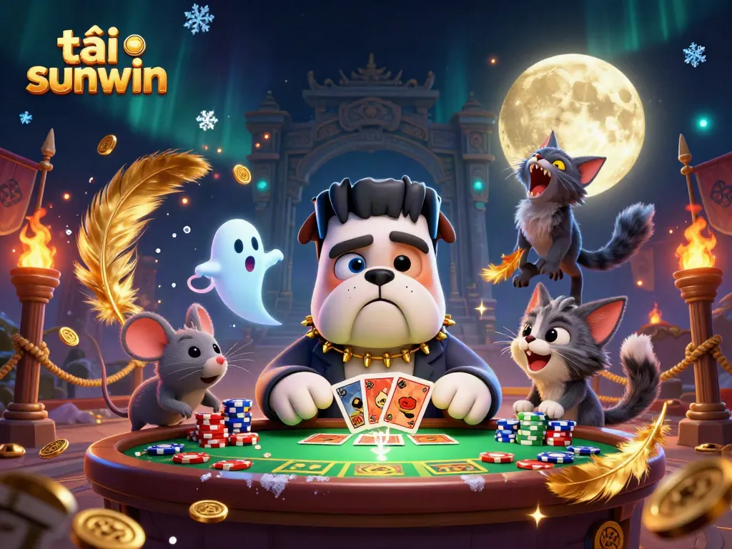 Experience the thrill in lively gambling with tải sunwin, featuring animated characters and dynamic casino elements.