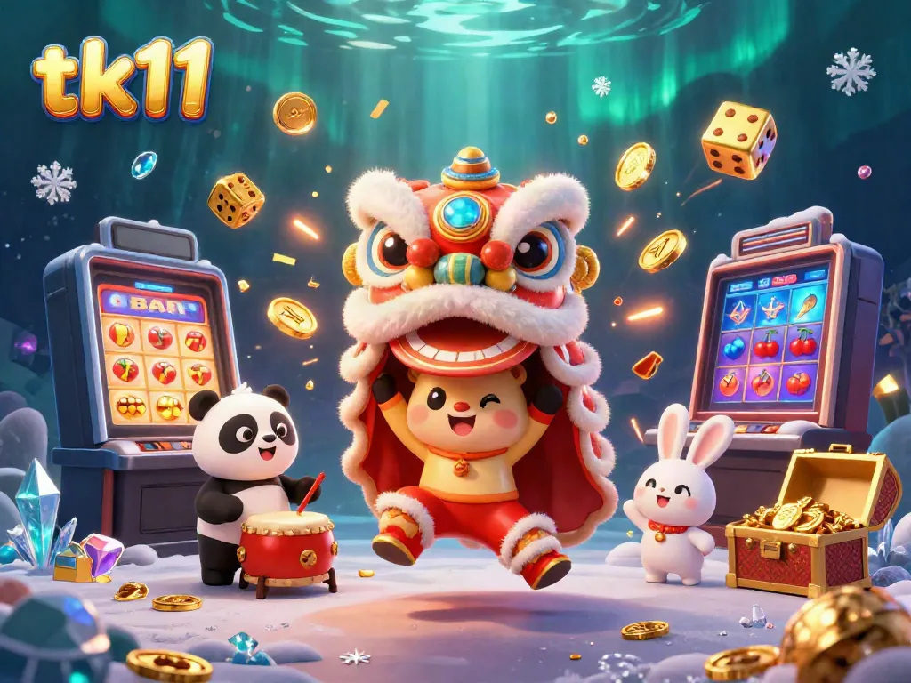 Engage in jackpot excitement at tk11 casino featuring animated characters and vibrant symbols.