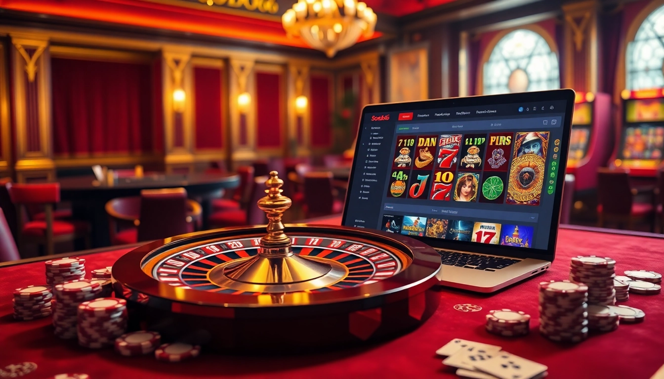 SODO66 engaging online casino interface with vibrant roulette wheel and poker chips.